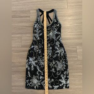 Vintage Black Tie Oleg Cassini Cocktail dress. Size 4